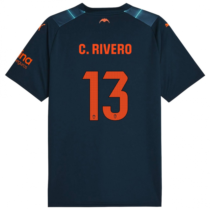 Kinderen Cristian Rivero #13 Marineblauw Uitshirt Uittenue 2023/24 T-Shirt