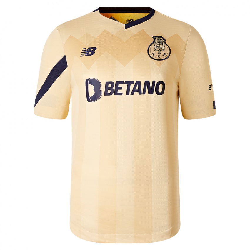 Kinderen Eric Pimentel #0 Beige-Gouden Uitshirt Uittenue 2023/24 T-Shirt