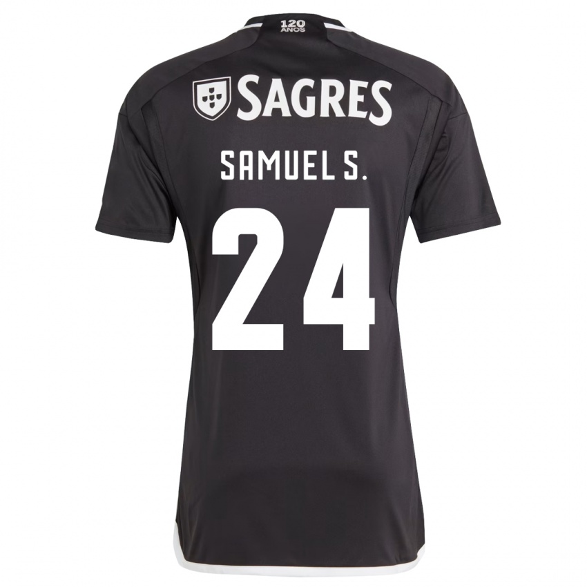 Kinderen Samuel Soares #24 Zwart Uitshirt Uittenue 2023/24 T-Shirt