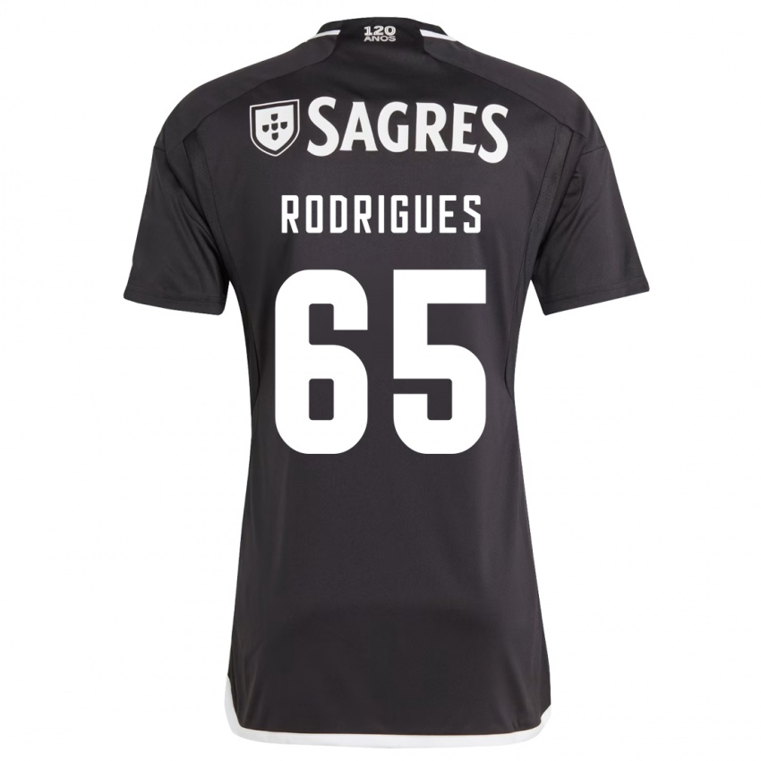Kinderen Rafael Rodrigues #65 Zwart Uitshirt Uittenue 2023/24 T-Shirt