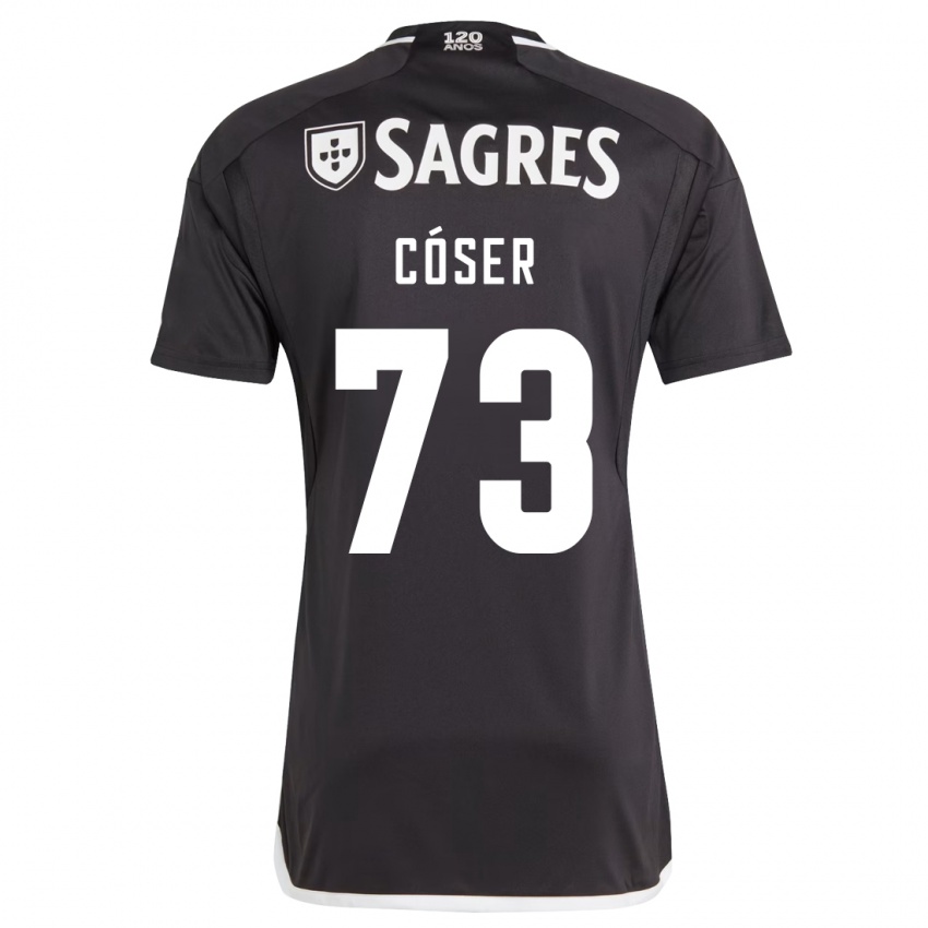 Kinderen Tiago Cóser #73 Zwart Uitshirt Uittenue 2023/24 T-Shirt