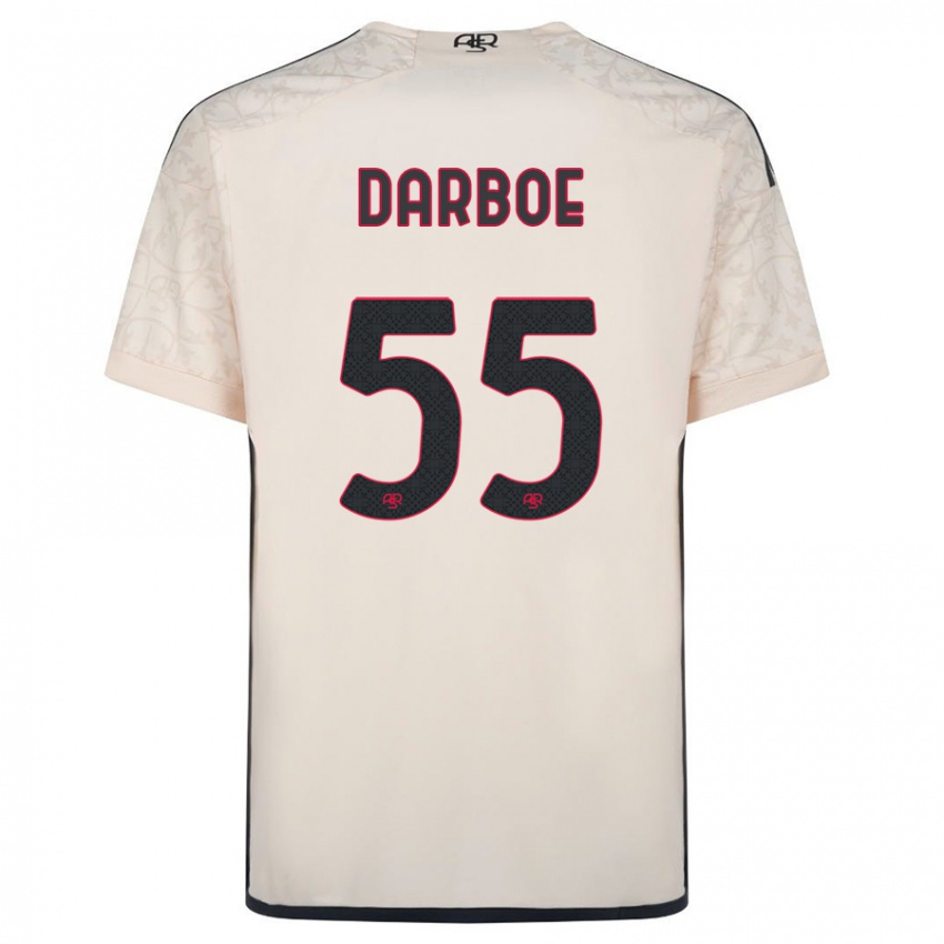 Kinderen Ebrima Darboe #55 Gebroken Wit Uitshirt Uittenue 2023/24 T-Shirt