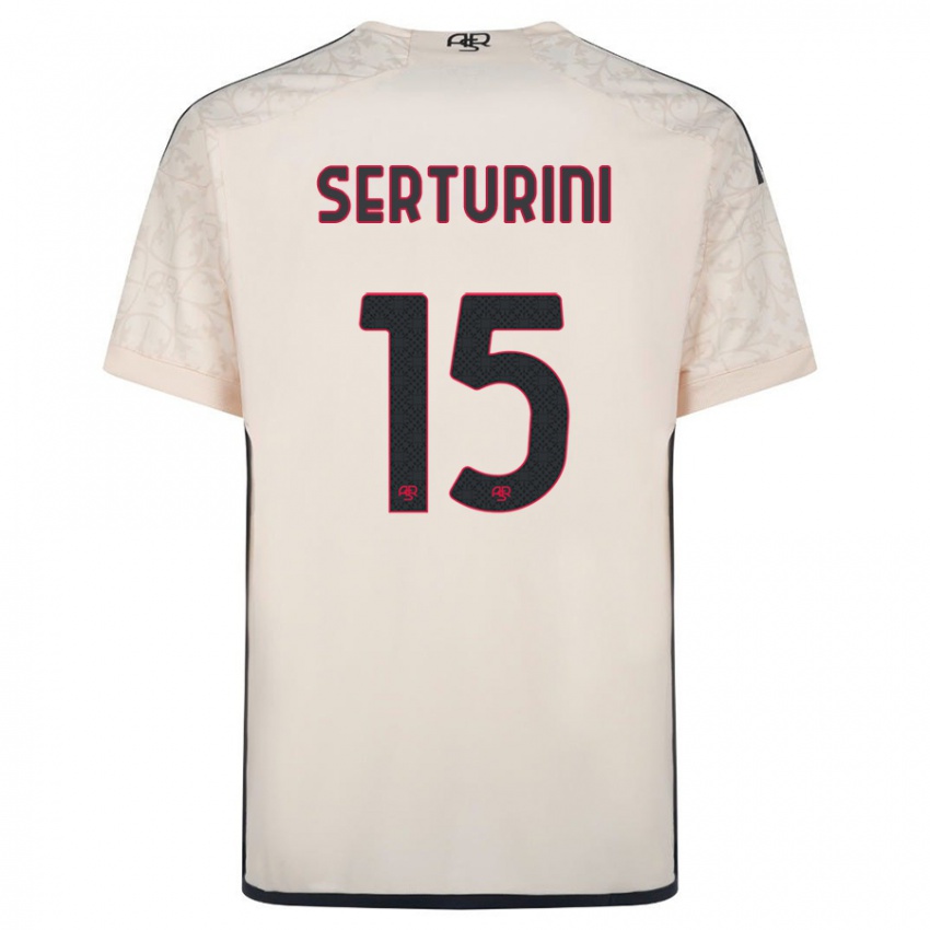 Kinderen Annamaria Serturini #15 Gebroken Wit Uitshirt Uittenue 2023/24 T-Shirt