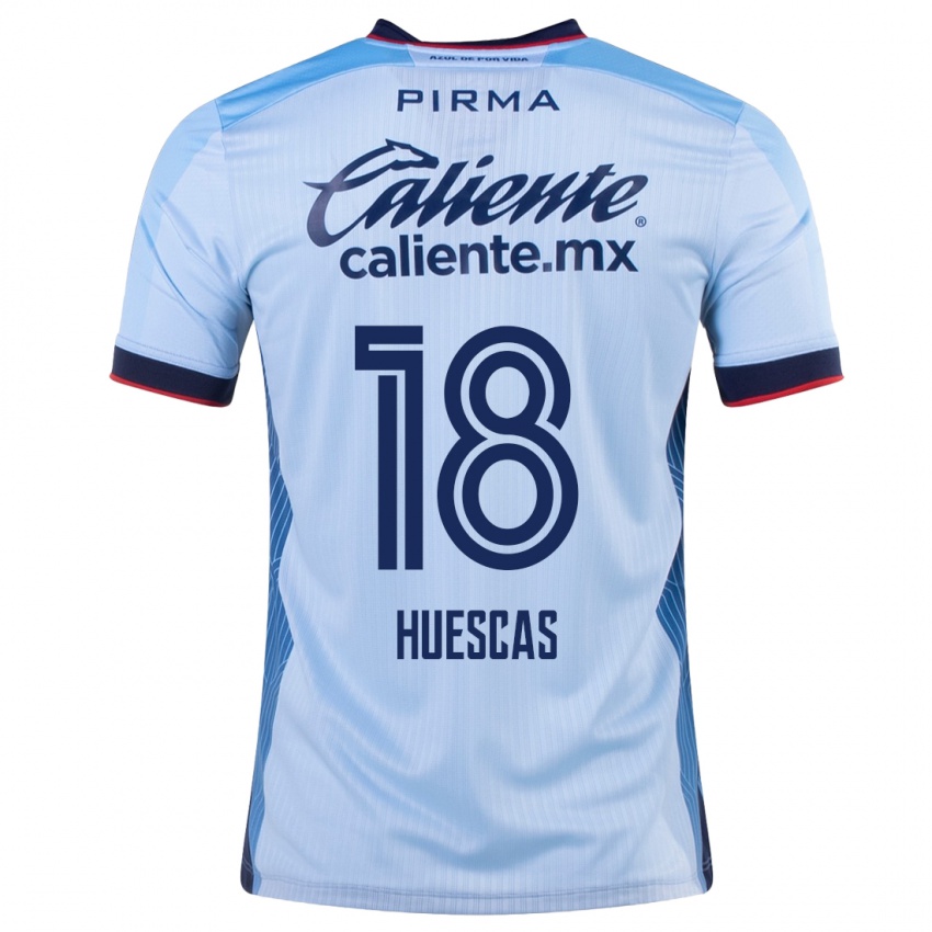 Kinderen Rodrigo Huescas #18 Hemelsblauw Uitshirt Uittenue 2023/24 T-Shirt