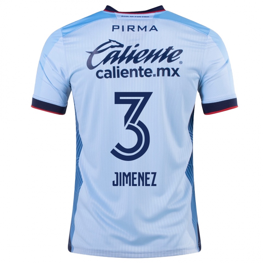 Kinderen Jaiber Jimenez #3 Hemelsblauw Uitshirt Uittenue 2023/24 T-Shirt