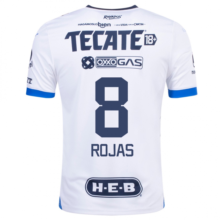 Kinderen Joao Rojas #8 Wit Uitshirt Uittenue 2023/24 T-Shirt