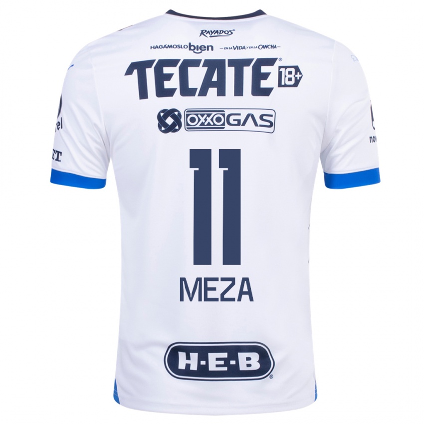 Kinderen Maximiliano Meza #11 Wit Uitshirt Uittenue 2023/24 T-Shirt