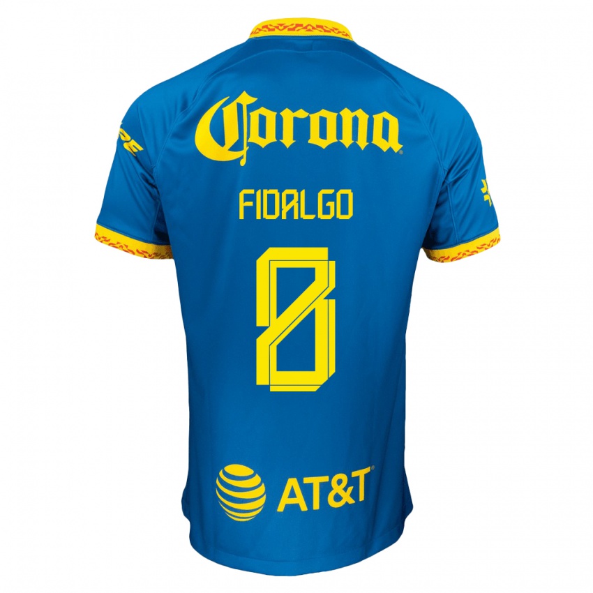 Kinderen Alvaro Fidalgo #8 Blauw Uitshirt Uittenue 2023/24 T-Shirt