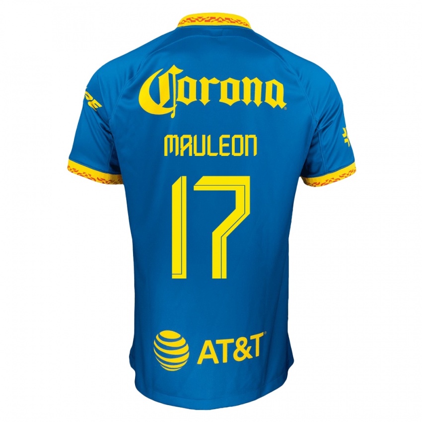 Kinderen Natalia Mauleon #17 Blauw Uitshirt Uittenue 2023/24 T-Shirt