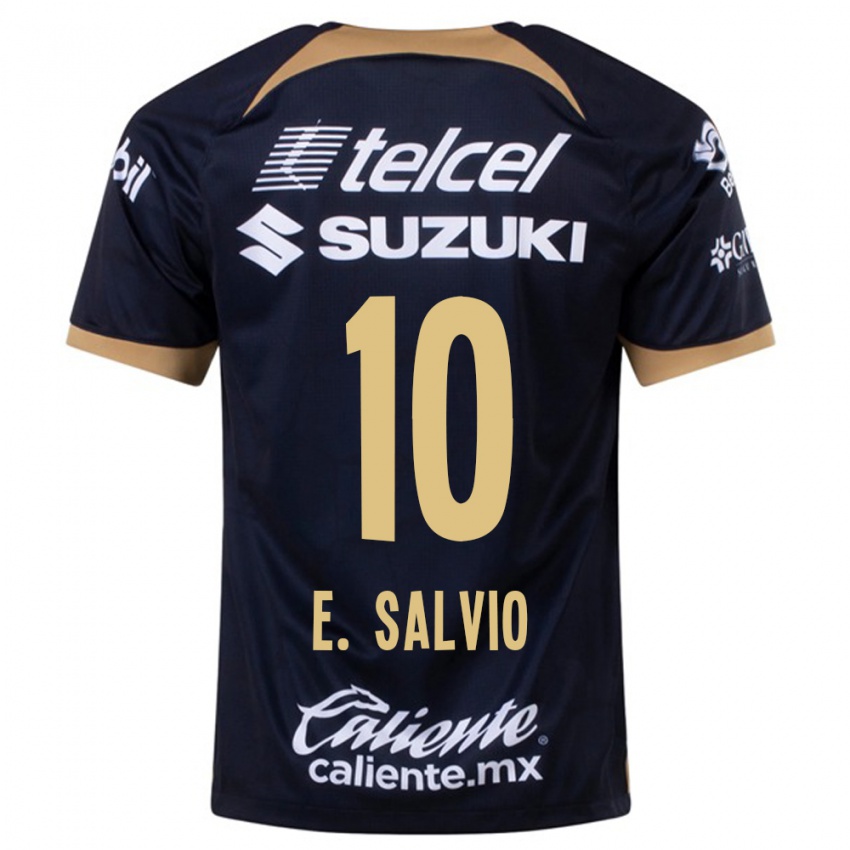 Kinderen Eduardo Salvio #10 Donkerblauw Uitshirt Uittenue 2023/24 T-Shirt