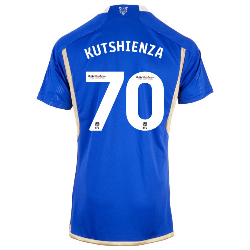 Heren Jesper Kutshienza #70 Koningsblauw Thuisshirt Thuistenue 2023/24 T-Shirt