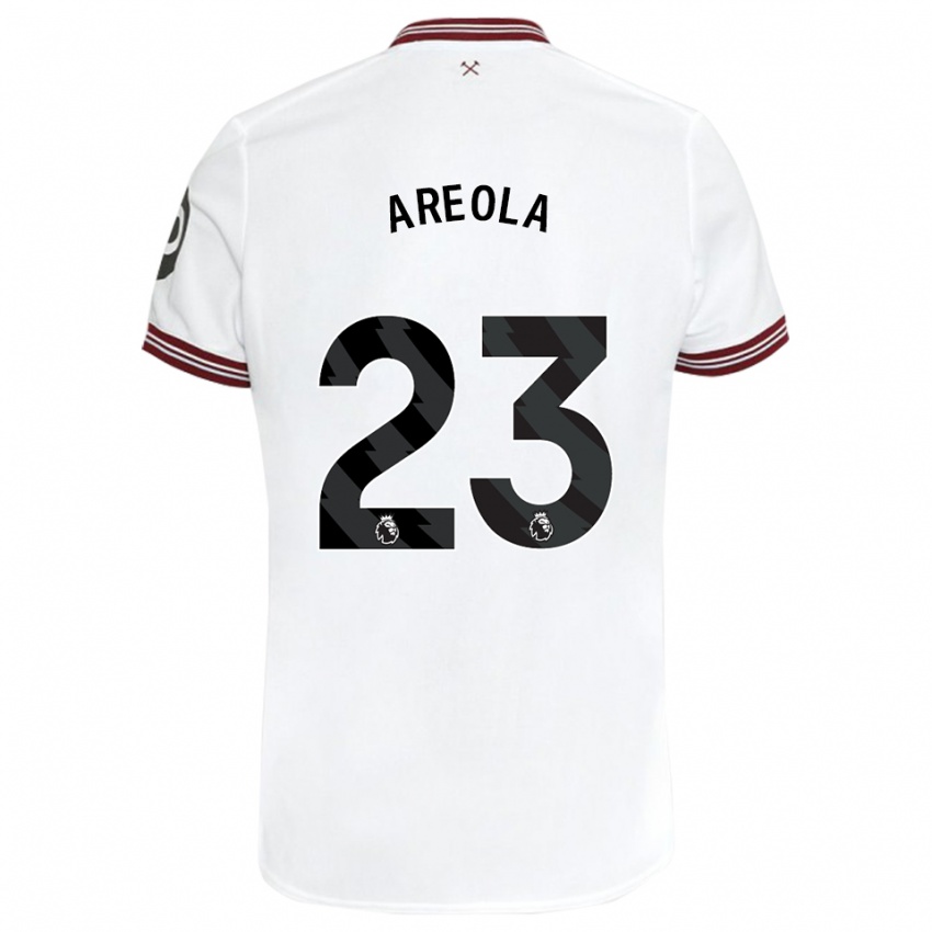 Heren Alphonse Areola #23 Wit Uitshirt Uittenue 2023/24 T-Shirt