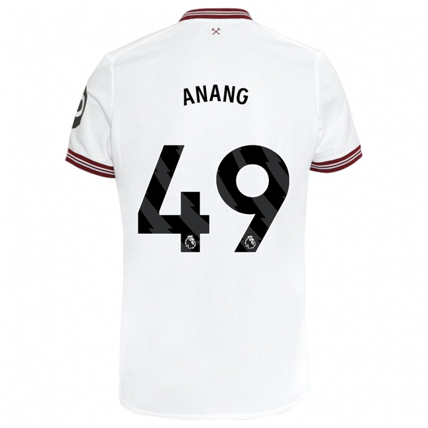 Heren Joseph Anang #49 Wit Uitshirt Uittenue 2023/24 T-Shirt