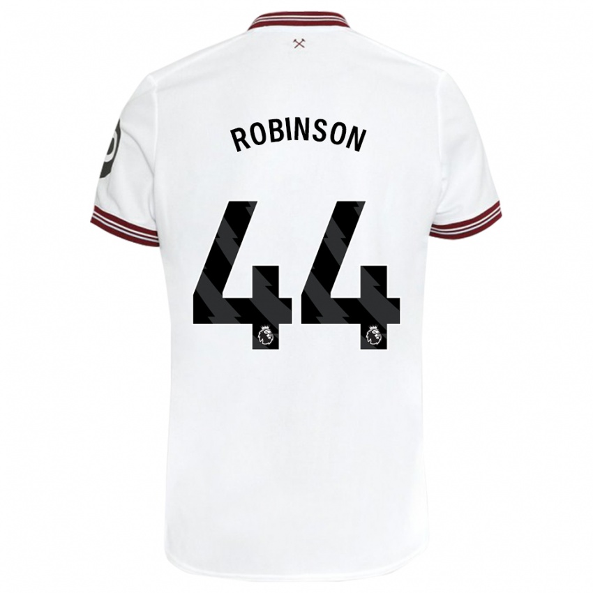 Heren Junior Robinson #44 Wit Uitshirt Uittenue 2023/24 T-Shirt