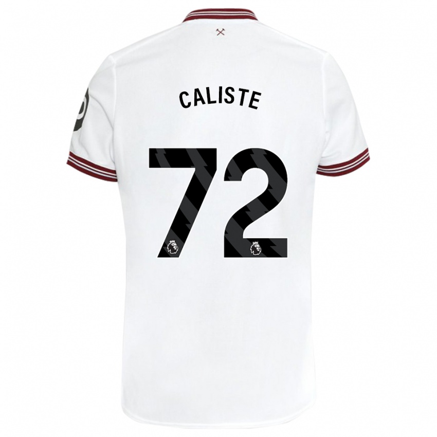 Heren Gabriel Caliste #72 Wit Uitshirt Uittenue 2023/24 T-Shirt