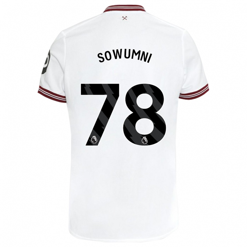 Heren Elisha Sowumni #78 Wit Uitshirt Uittenue 2023/24 T-Shirt