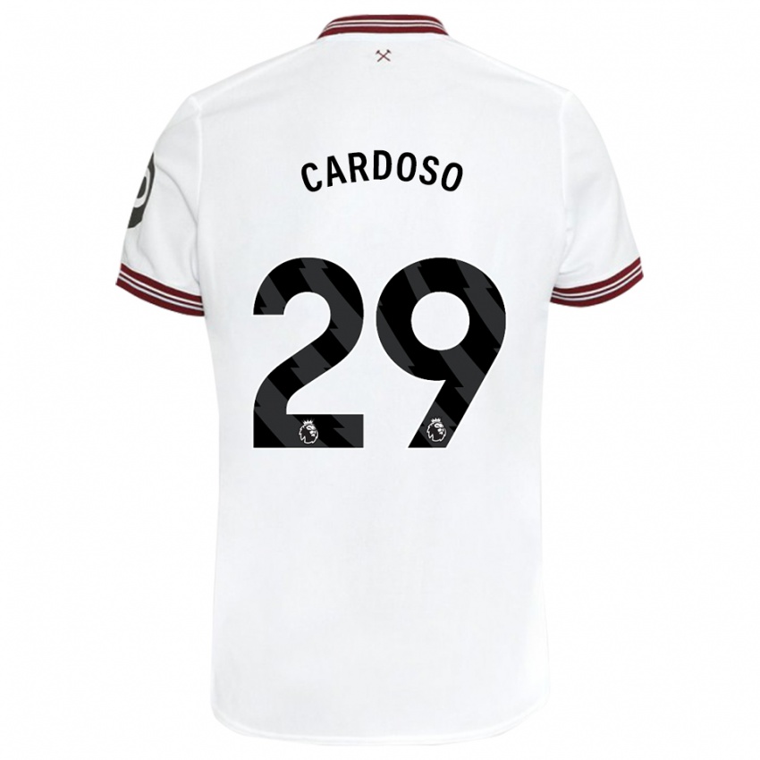 Heren Goncalo Cardoso #29 Wit Uitshirt Uittenue 2023/24 T-Shirt