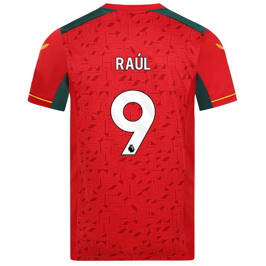 Heren Raul Jimenez #9 Rood Uitshirt Uittenue 2023/24 T-Shirt