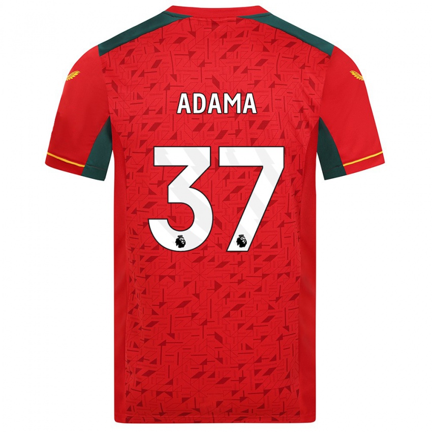 Heren Adama Traore #37 Rood Uitshirt Uittenue 2023/24 T-Shirt