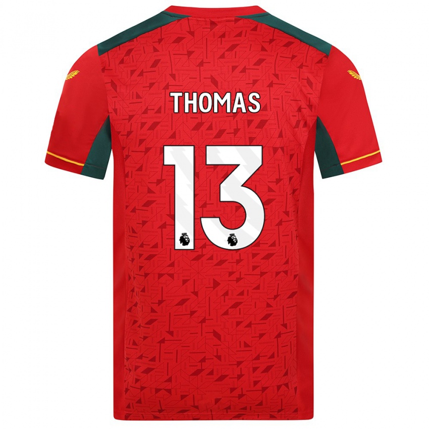Heren Bec Thomas #13 Rood Uitshirt Uittenue 2023/24 T-Shirt