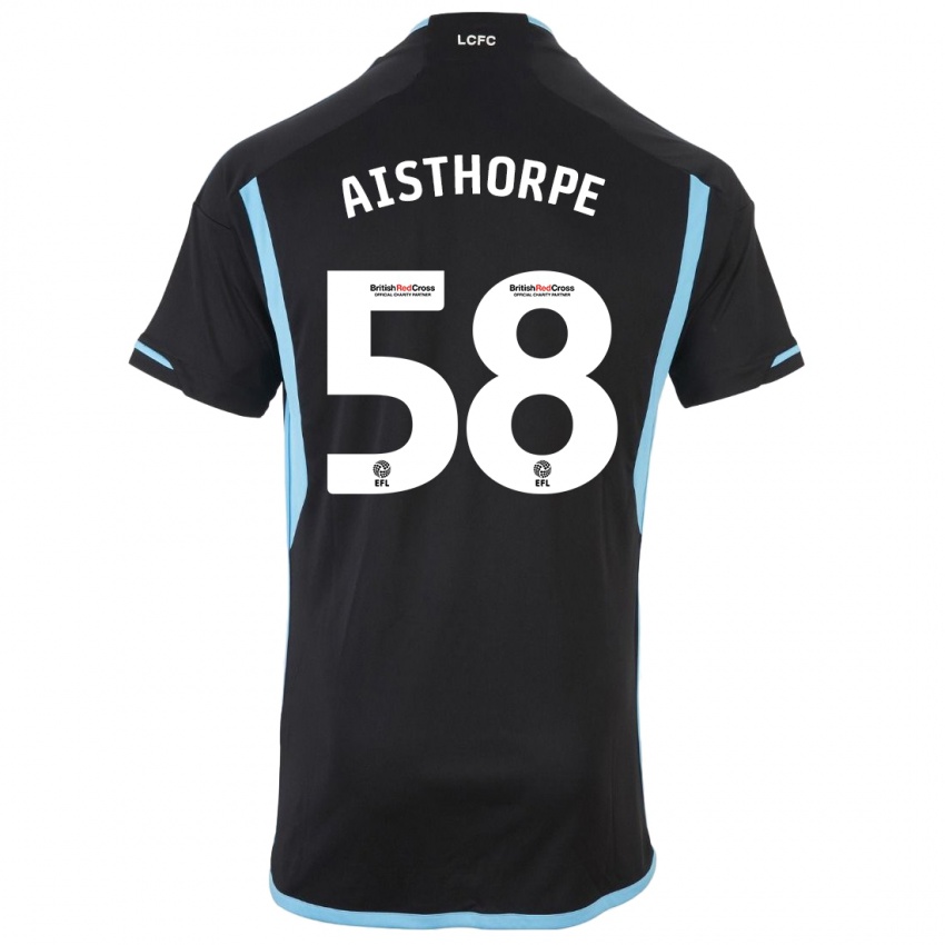 Heren Bailey Aisthorpe #58 Zwart Uitshirt Uittenue 2023/24 T-Shirt