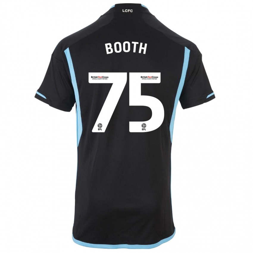Heren Zach Booth #75 Zwart Uitshirt Uittenue 2023/24 T-Shirt