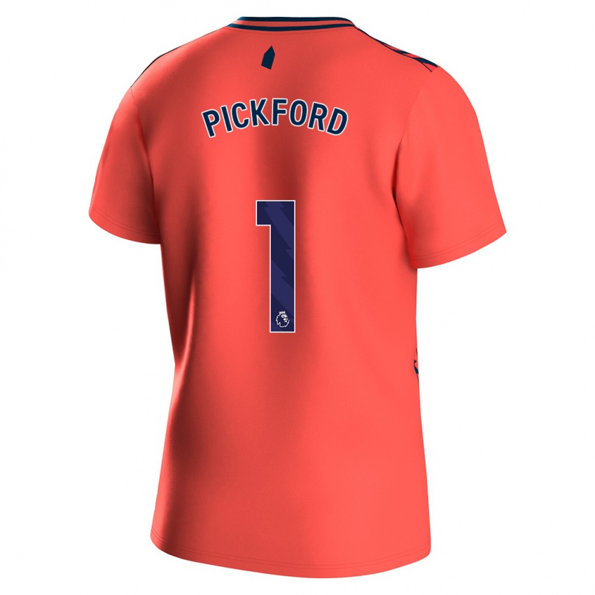 Heren Pickford #1 Koraal Uitshirt Uittenue 2023/24 T-Shirt