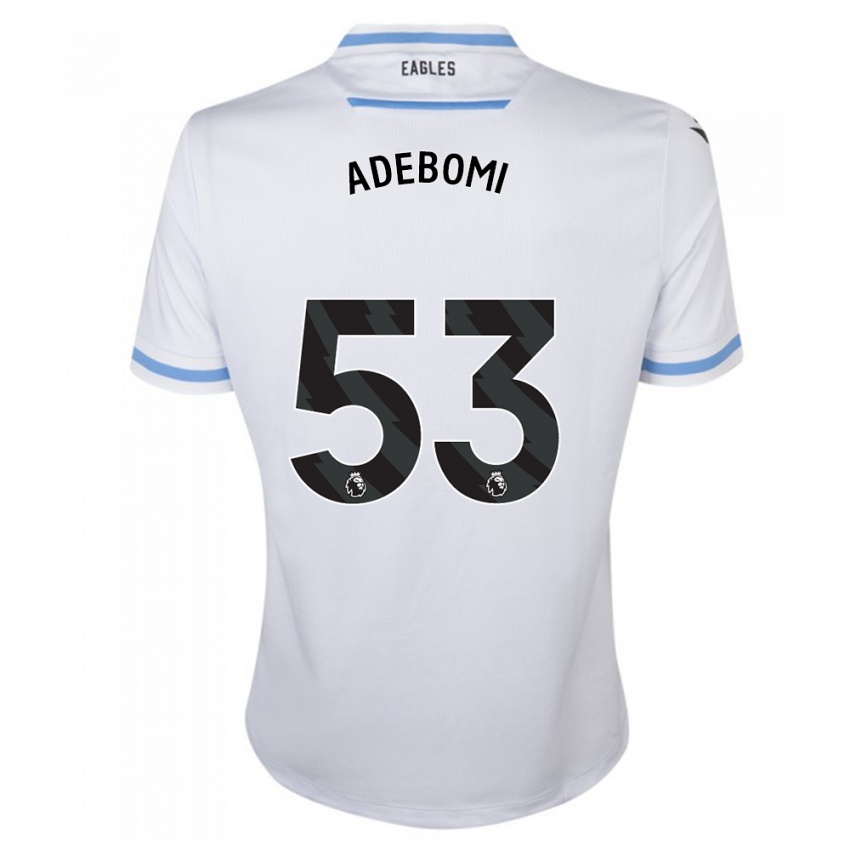 Heren Ademola Ola-Adebomi #53 Wit Uitshirt Uittenue 2023/24 T-Shirt