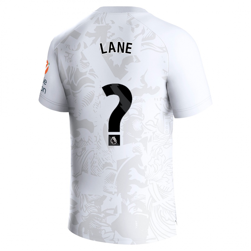 Heren Josh Lane #0 Wit Uitshirt Uittenue 2023/24 T-Shirt