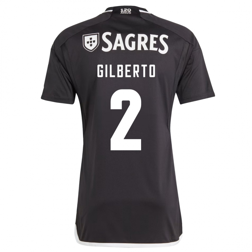 Heren Gilberto #2 Zwart Uitshirt Uittenue 2023/24 T-Shirt