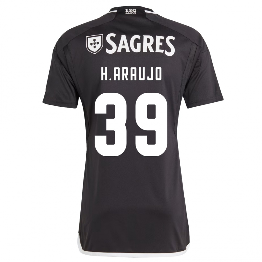 Heren Henrique Araujo #39 Zwart Uitshirt Uittenue 2023/24 T-Shirt