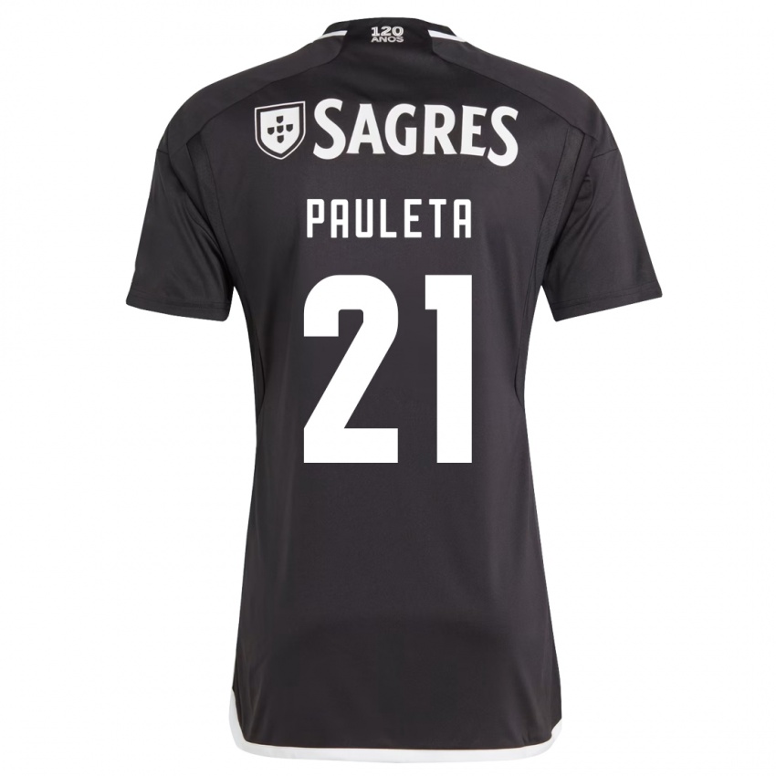 Heren Pauleta #21 Zwart Uitshirt Uittenue 2023/24 T-Shirt