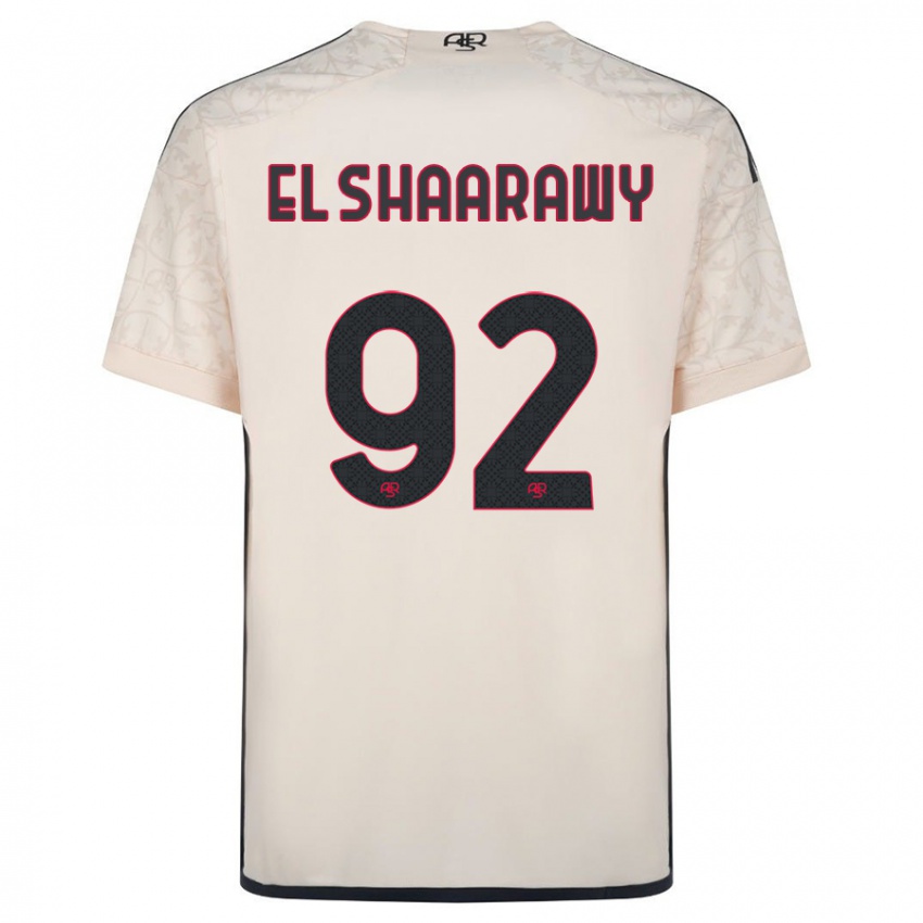 Heren Stephan El Shaarawy #92 Gebroken Wit Uitshirt Uittenue 2023/24 T-Shirt