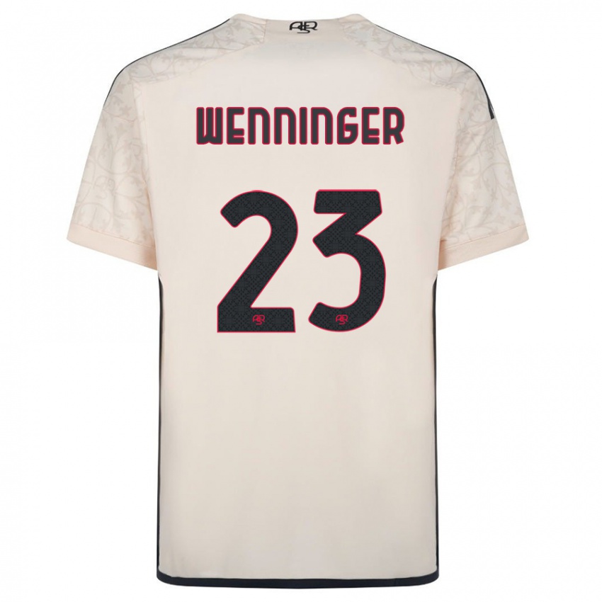 Heren Carina Wenninger #23 Gebroken Wit Uitshirt Uittenue 2023/24 T-Shirt