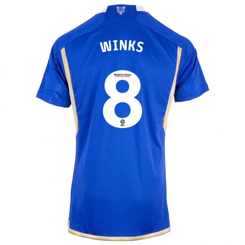 Dames Harry Winks #8 Koningsblauw Thuisshirt Thuistenue 2023/24 T-Shirt