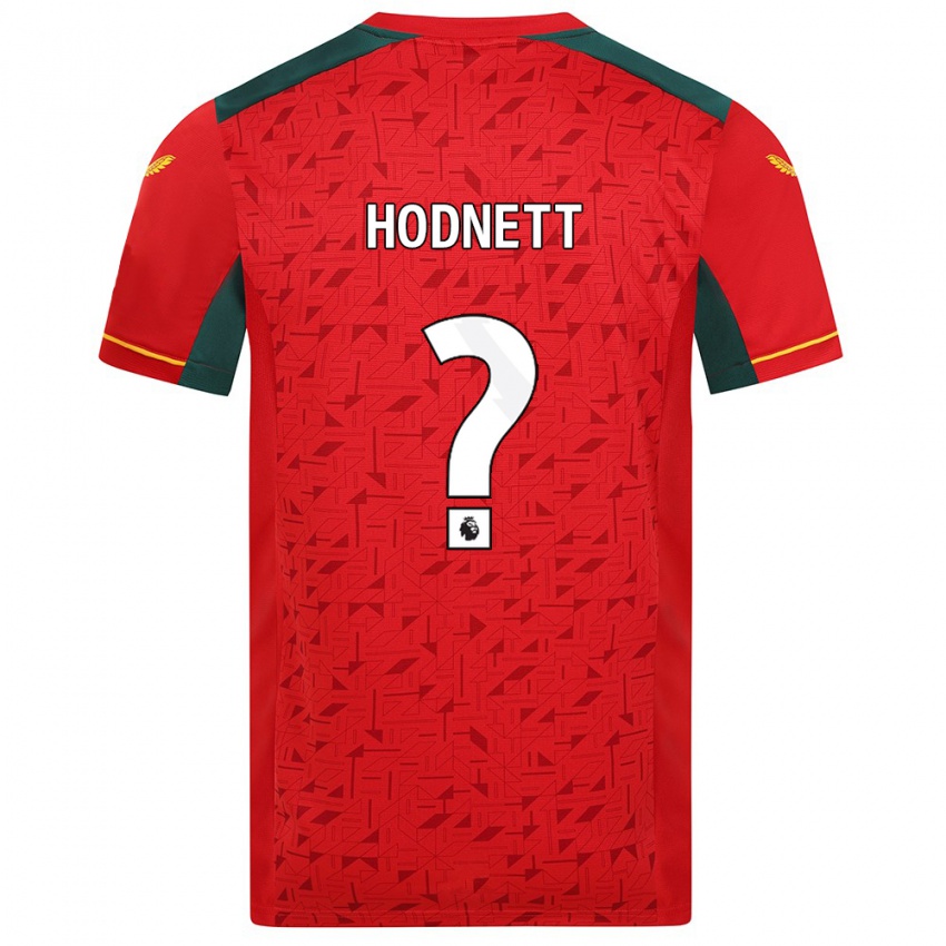 Dames Jack Hodnett #0 Rood Uitshirt Uittenue 2023/24 T-Shirt