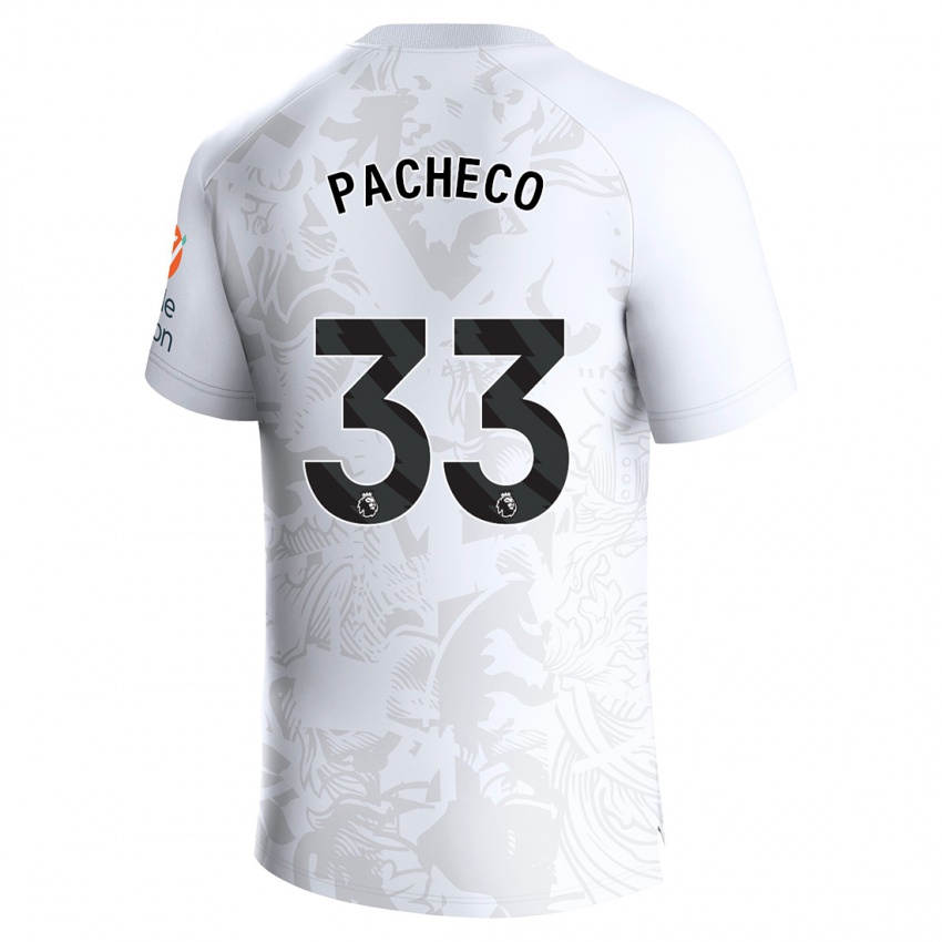 Dames Maz Pacheco #33 Wit Uitshirt Uittenue 2023/24 T-Shirt