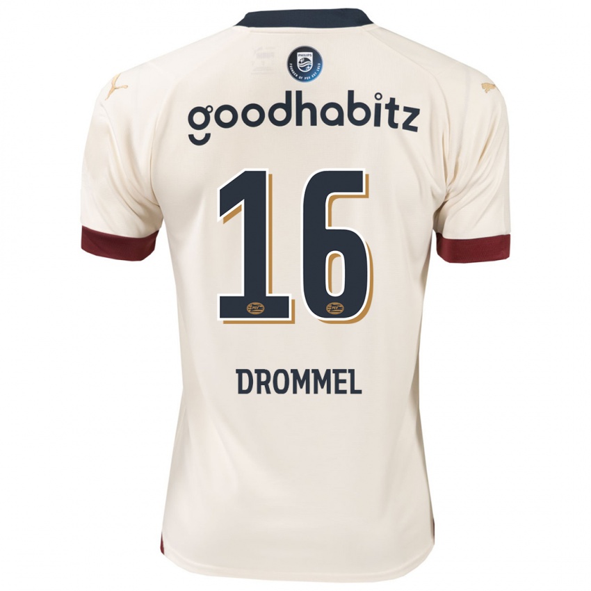 Dames Joel Drommel #16 Gebroken Wit Uitshirt Uittenue 2023/24 T-Shirt