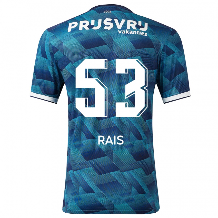 Dames Amir Rais #53 Blauw Uitshirt Uittenue 2023/24 T-Shirt