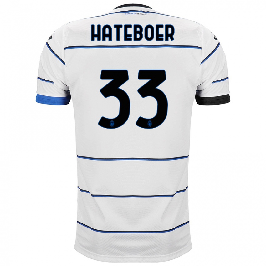 Dames Hans Hateboer #33 Wit Uitshirt Uittenue 2023/24 T-Shirt