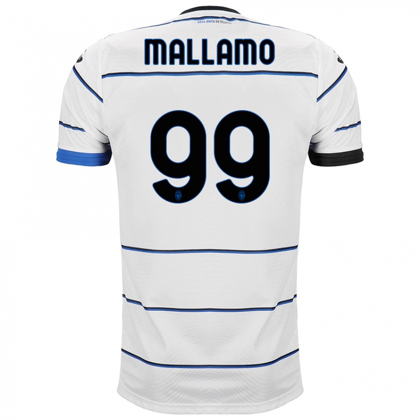 Dames Alessandro Mallamo #99 Wit Uitshirt Uittenue 2023/24 T-Shirt
