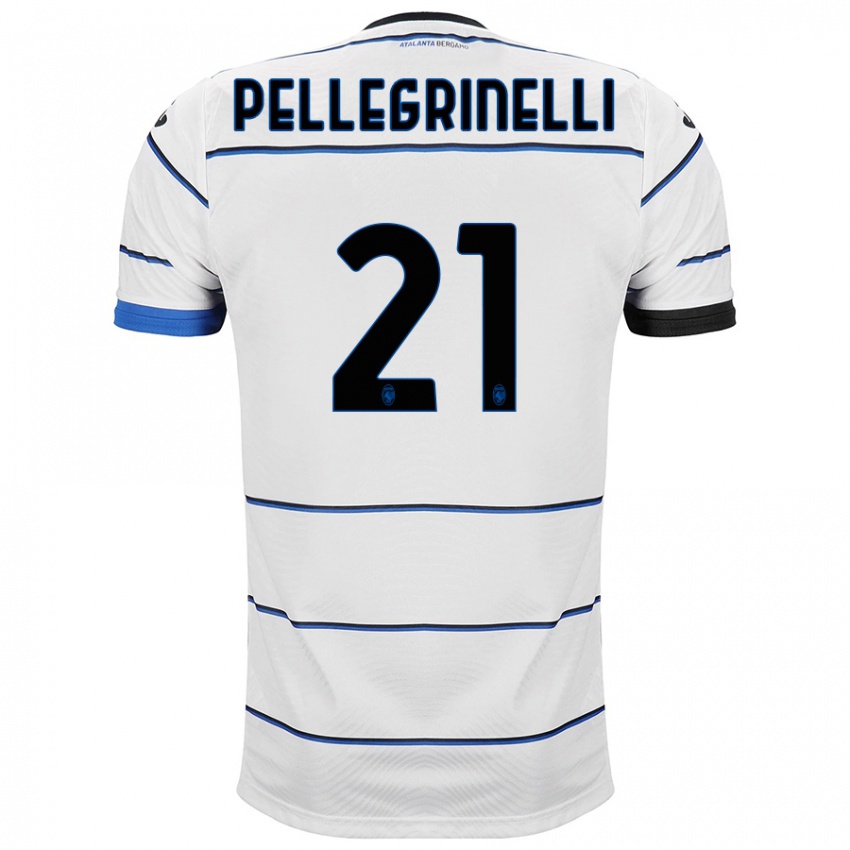 Dames Giorgia Pellegrinelli #21 Wit Uitshirt Uittenue 2023/24 T-Shirt
