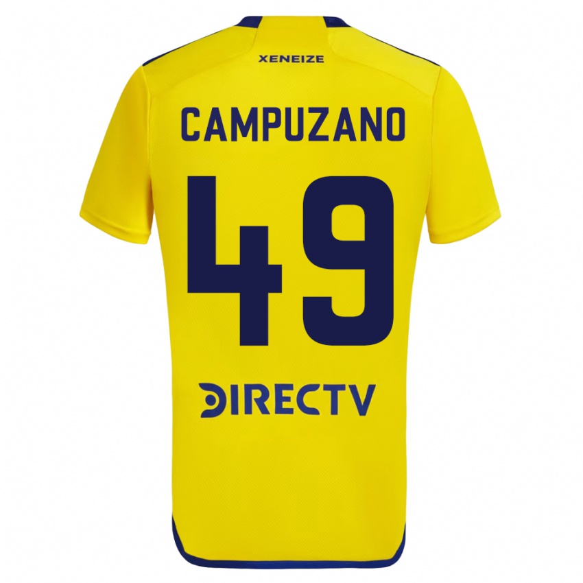 Dames Jorman Campuzano #49 Geel Uitshirt Uittenue 2023/24 T-Shirt