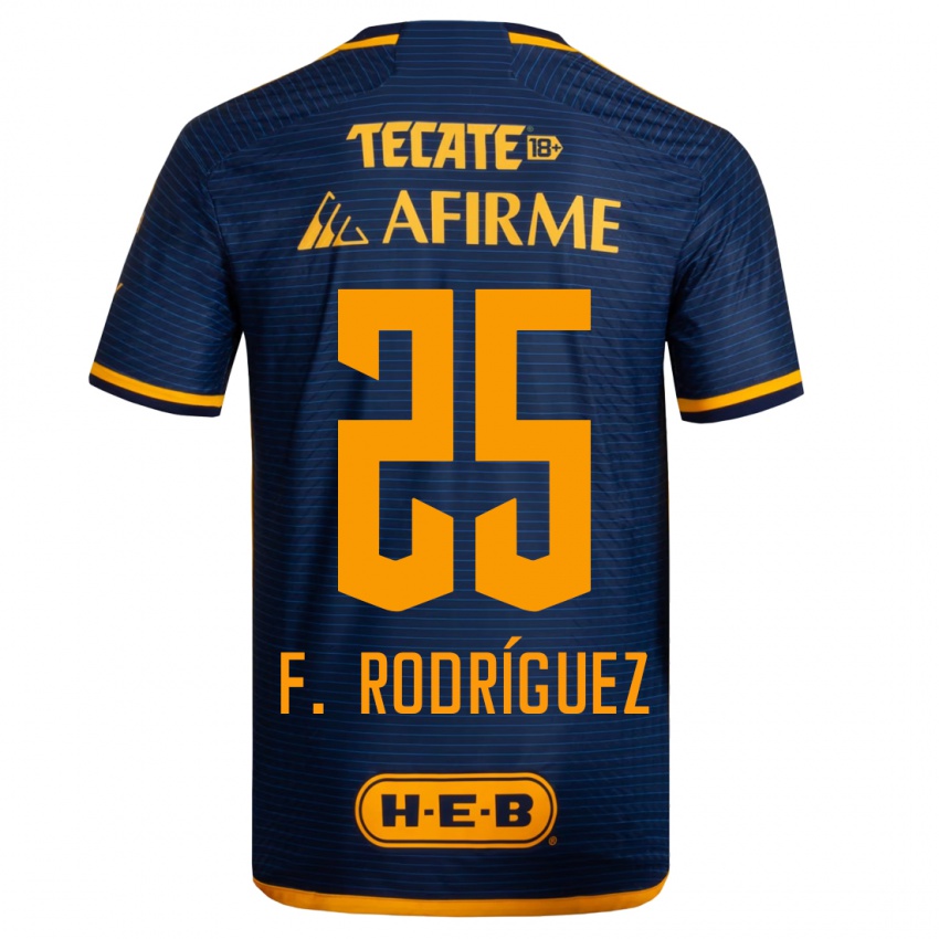 Dames Felipe Rodríguez #25 Donkerblauw Uitshirt Uittenue 2023/24 T-Shirt
