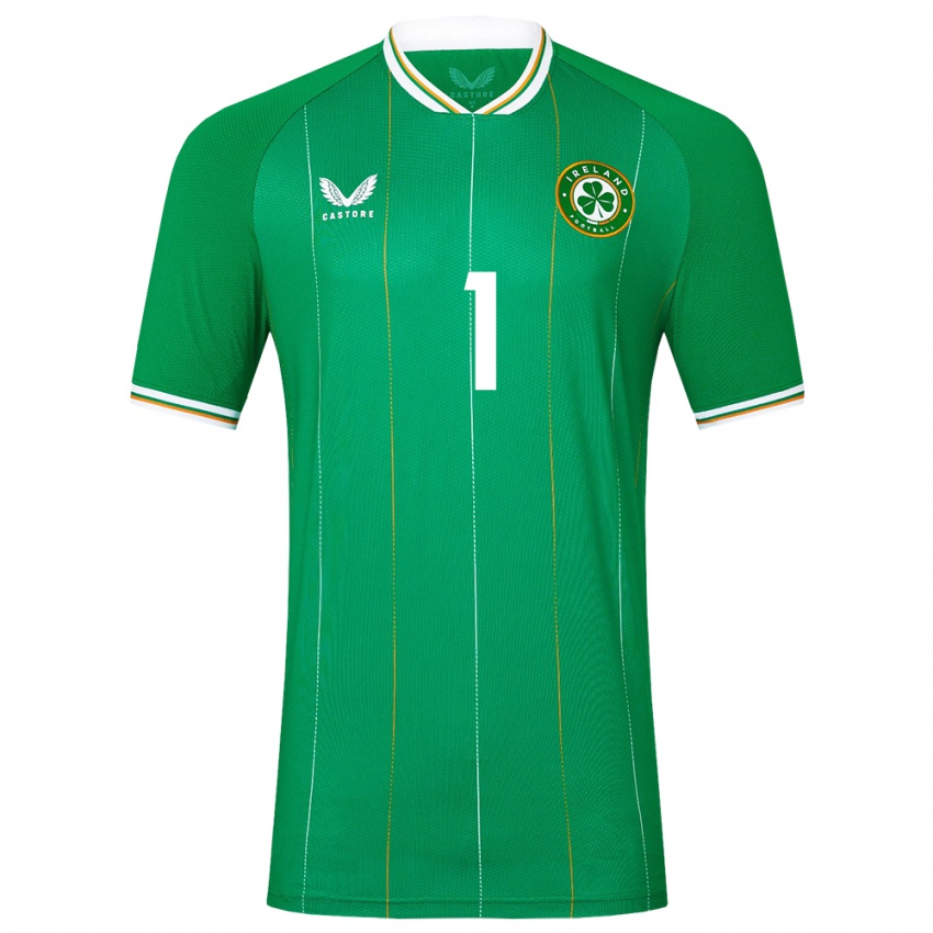 Kinderen Ierland Conor Walsh #1 Groente Thuisshirt Thuistenue 24-26 T-Shirt