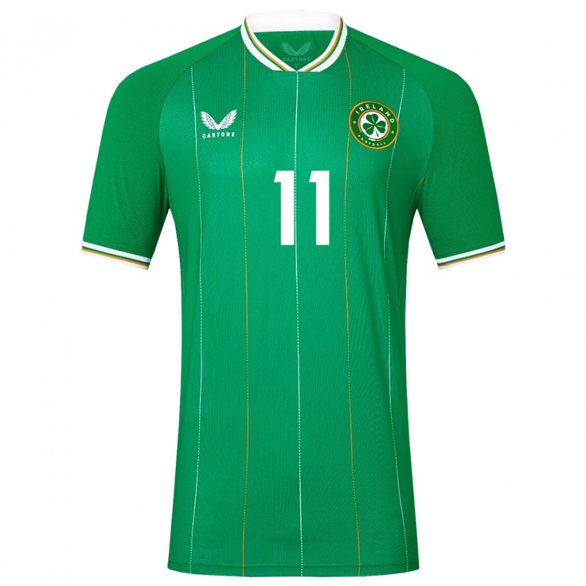 Kinderen Ierland James Mcclean #11 Groente Thuisshirt Thuistenue 24-26 T-Shirt