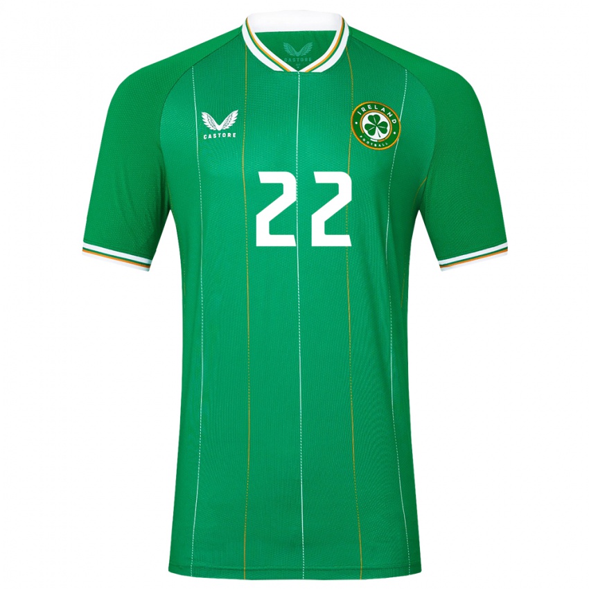 Kinderen Ierland Connor O'riordan #22 Groente Thuisshirt Thuistenue 24-26 T-Shirt