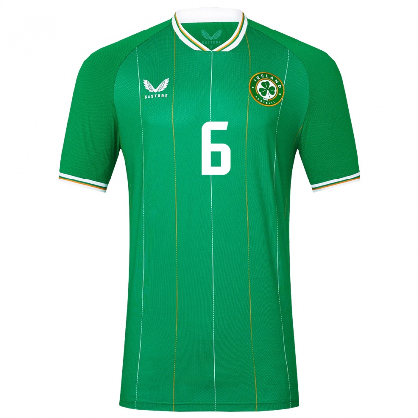 Kinderen Ierland Luke O'donnell #6 Groente Thuisshirt Thuistenue 24-26 T-Shirt