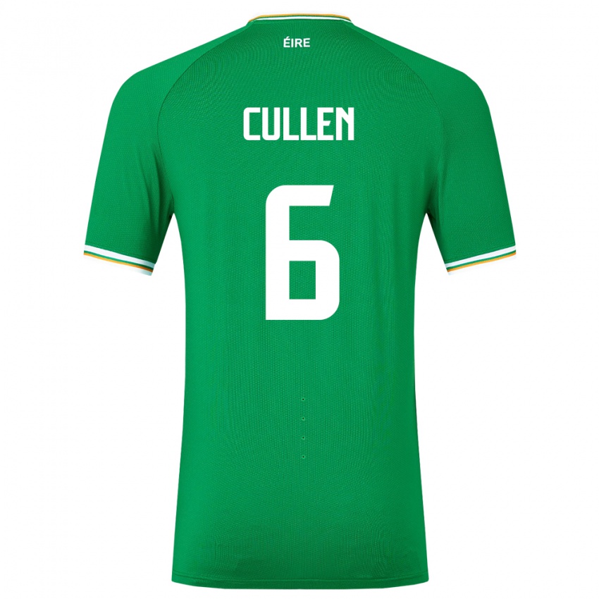 Kinderen Ierland Josh Cullen #6 Groente Thuisshirt Thuistenue 24-26 T-Shirt