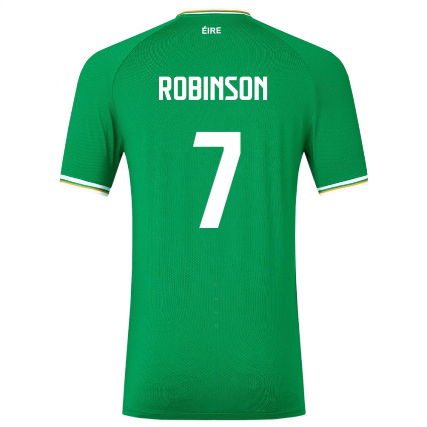 Kinderen Ierland Callum Robinson #7 Groente Thuisshirt Thuistenue 24-26 T-Shirt